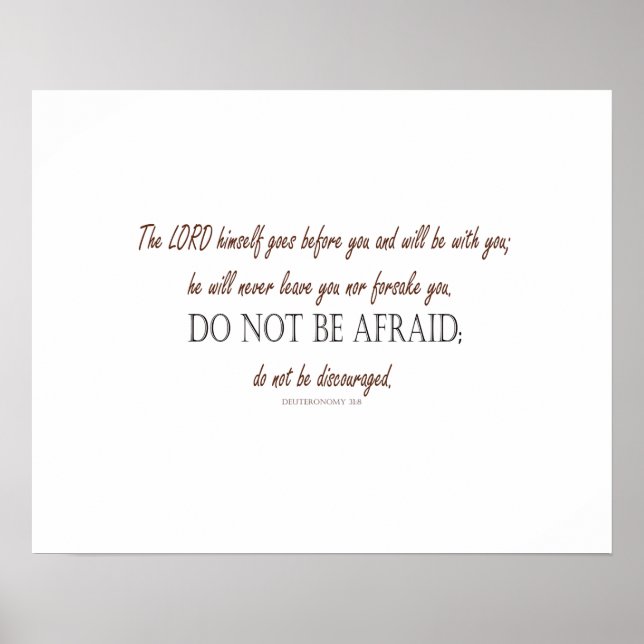 Póster Deuteronomio_31:8 (Frente)