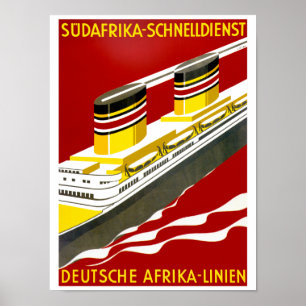 Póster Deutsche Afrika