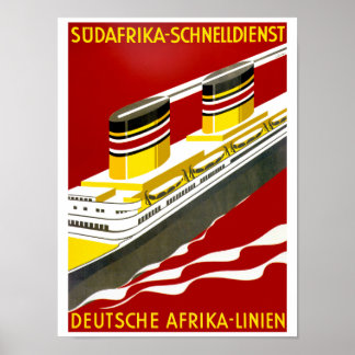 Póster Deutsche Afrika