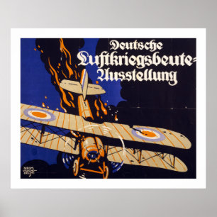 Póster Deutsche Luftskreigsbeute (blanco)