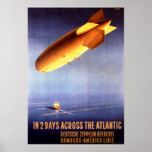 Póster DEUTSCHE ZEPPELIN 2 Días a través de la cosecha at
