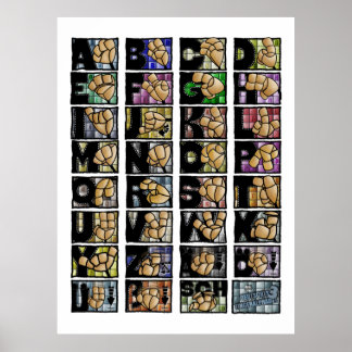 Póster Deutsches Fingeralphabet 3 (2025)