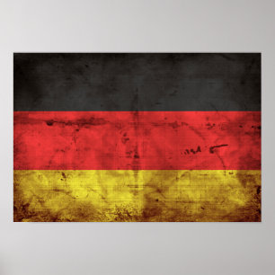 Póster Deutschland Flagge