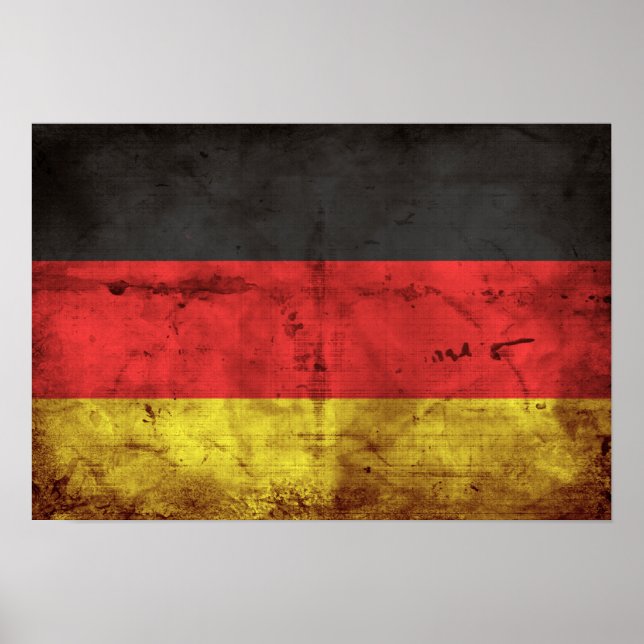Póster Deutschland Flagge (Frente)