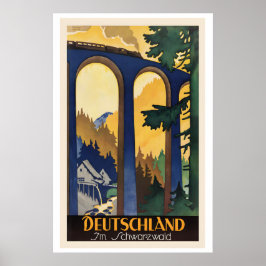 Póster Deutschland im Schwarzwald Germany in Black Forest