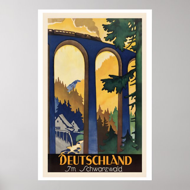 Póster Deutschland im Schwarzwald Germany in Black Forest (Frente)