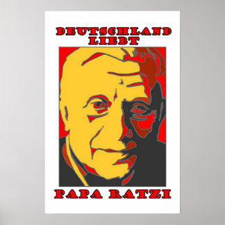 Póster Deutschland Liebt Papa Ratzi