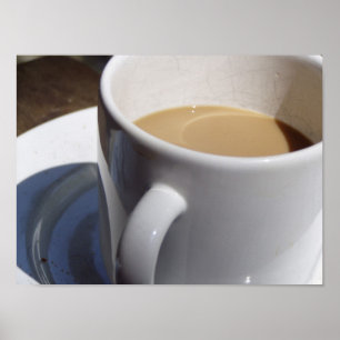 Póster Deux de la taza de café