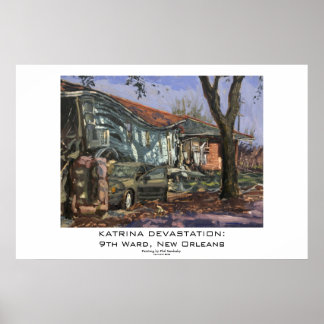 Póster DEVASTACIÓN DE KATRINA: Novena Sala, Nueva Orleans