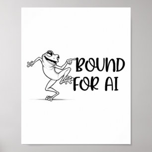 Póster Deve de Inteligencia Artificial de la Rana Feliz B