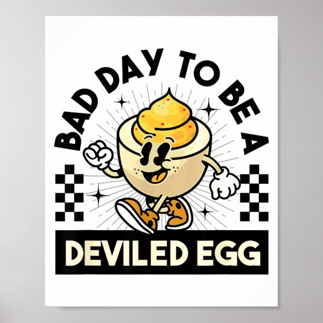 Póster Deviled Egg Thanksgiving Eggs For Men Women Funny  (Frente)