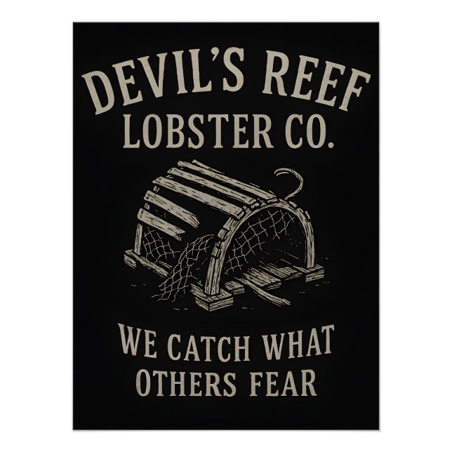 Póster Devil's Reef Lobster - Atraparemos lo que otros te (Anverso)
