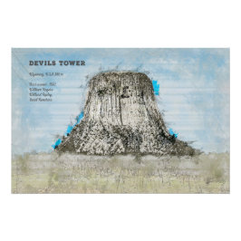 Póster Devils Tower
