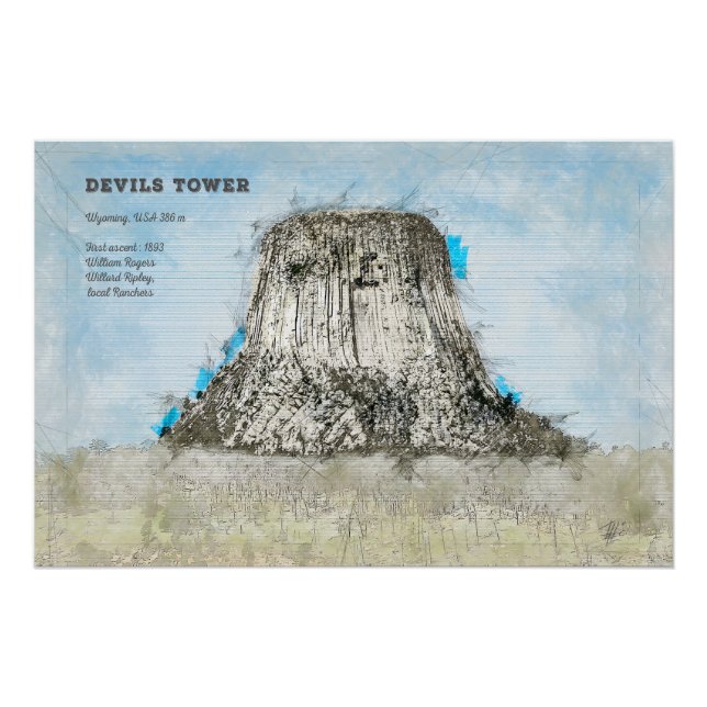 Póster Devils Tower (Anverso)