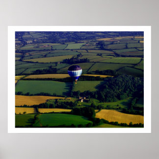 Póster Devon Country Hot Air Balloon Part 2