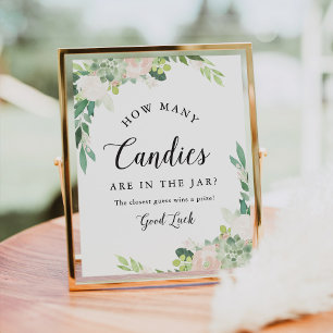 Póster DEVON: ¿Cuántos Candies en el juego de Baby Shower