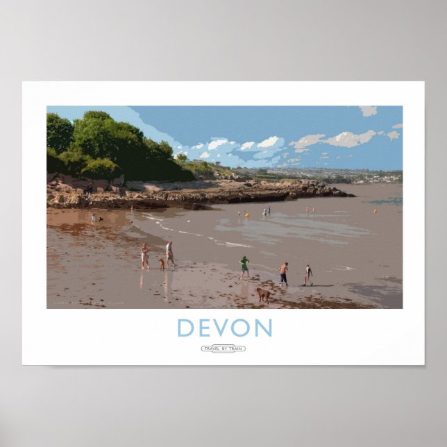 Póster Devon Railway Poster (Frente)