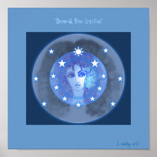 Póster "Devorah Blue Celestial" Poster