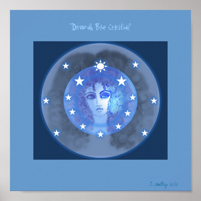 Póster "Devorah Blue Celestial" Poster (Frente)
