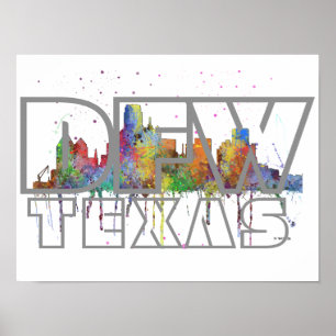 Póster DFW TEJAS - poster
