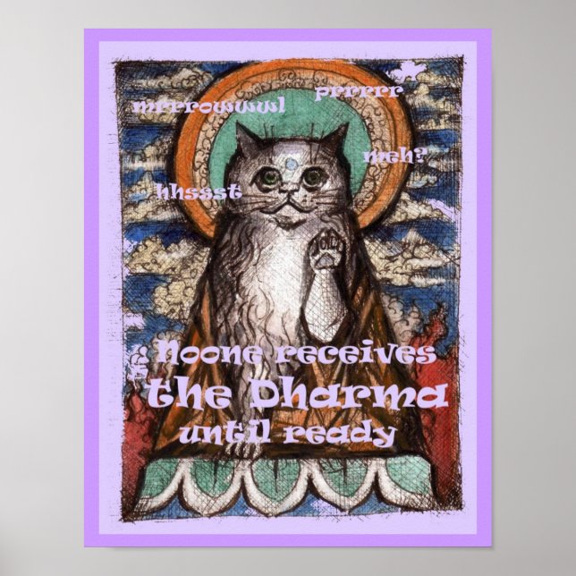 Póster Dharma Cat Four Noble Truths Poster (Frente)