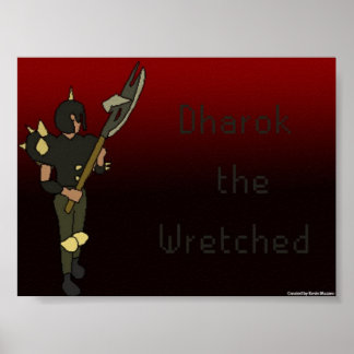 Póster Dharok, el miserable Poster