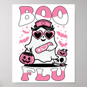 Póster Di Boo A Las Enfermeras De La Gripe Fantasma Hallo