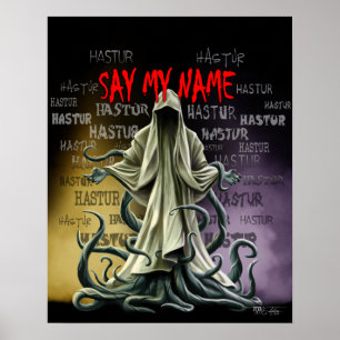Póster Di mi nombre: Hastur Hastur Hastur
