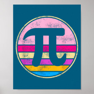 Póster Día 2026 Amante De Las Matemáticas Retro Vintage D