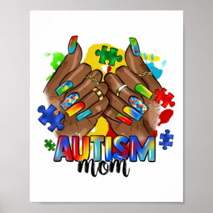 Póster Día 20 de Conciencia sobre el autismo de la madre 