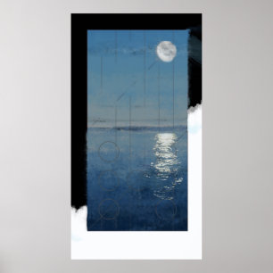 Póster Día 2 de la génesis: Pintura digital de las aguas