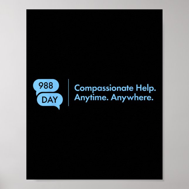 Póster Día 988 - Prevención del suicidio en el suicidio 9 (Frente)