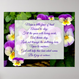 Póster Día a día de la ayuda de Dios