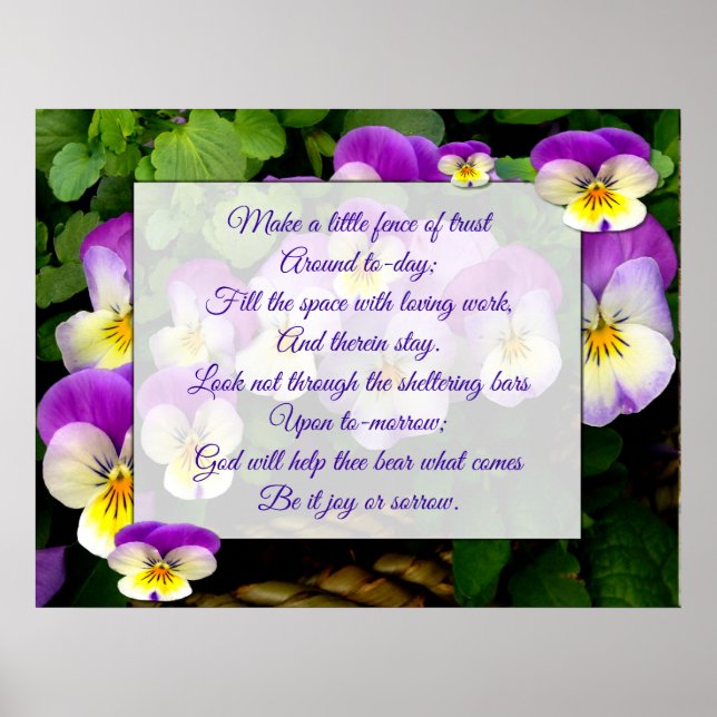 Póster Día a día de la ayuda de Dios (Frente)