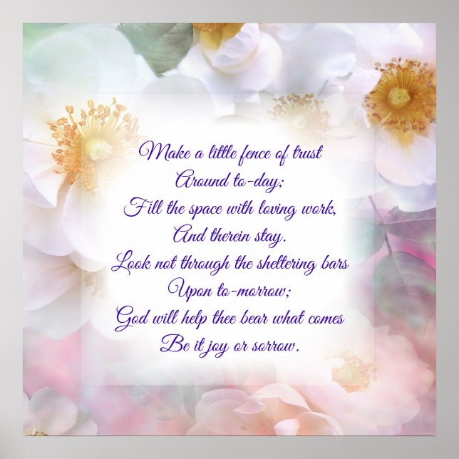 Póster Día a día de la ayuda de Dios (Frente)