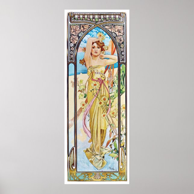 Póster Día, Alphonse Mucha (Frente)