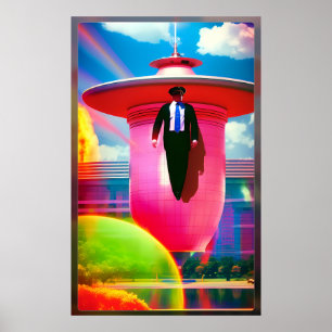 Póster Día brillante para el estado policial