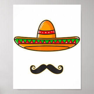 Póster Día Cinco De Mayo Regalos Mexicanos Nacho Media Ce