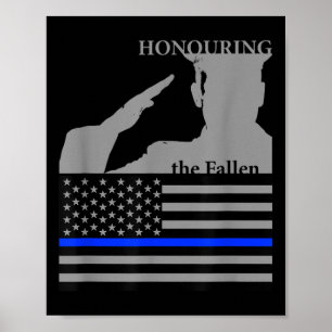 Póster Día conmemorativo de los oficiales de policía _ Ho