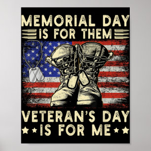 Póster Día Conmemorativo Para Ellos Veteranos Día Para Mí