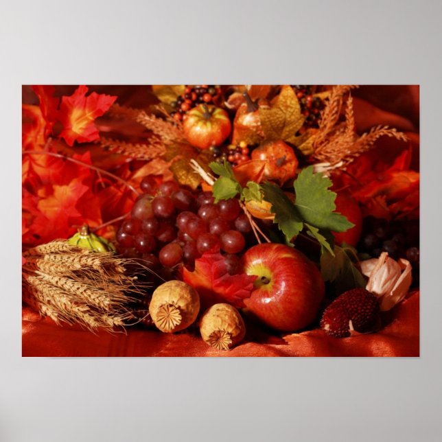 Póster Día de Acción de Gracias (Frente)