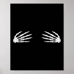 Póster Día de Acción de Gracias Halloween Caída Scary Ske