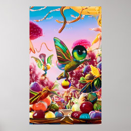 Póster Día de Acción de Gracias - Ken Gage Surreal Art