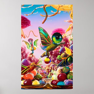 Póster Día de Acción de Gracias - Ken Gage Surreal Art