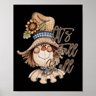 Póster Día de Acción de Gracias otoño feliz