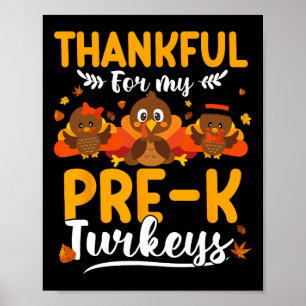 Póster Día de Acción de Gracias otoño otoño gracias a mis