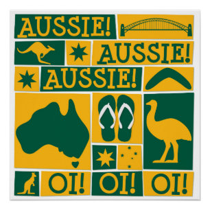 Póster Día de Australia