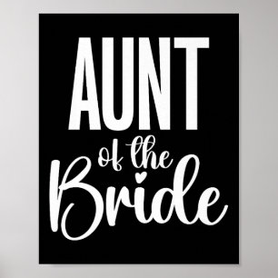 Póster Día De Boda Tía De Novia Premium