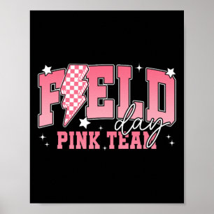 Póster Día de Campo 2025 Equipo Rosa Color del Equipo de