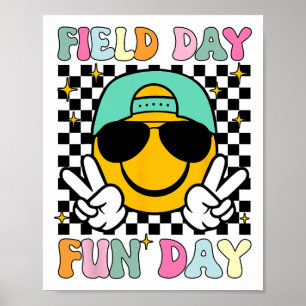 Póster Día de Campo Día Divertido Cara Sonriente Profesor
